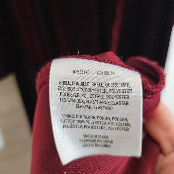 Anthropologie's Jenny Yoo Collection Burgundy Velvet Gown - Picture 11 of 12